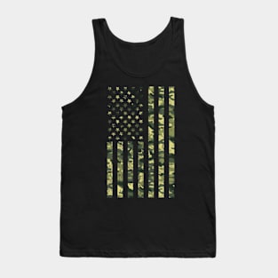 Camo American Flag Usa Camouflage Patriotic American Flag Tank Top